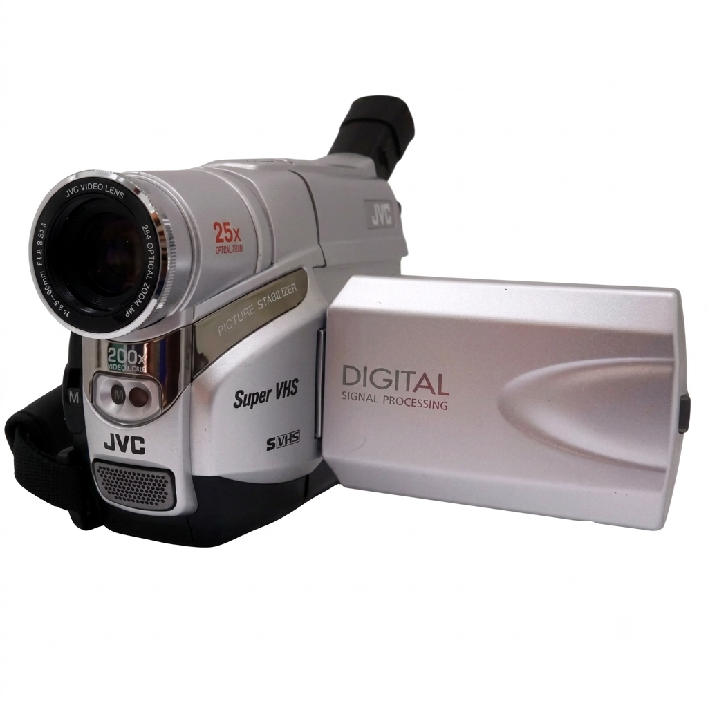 JVC Compact Super VHS Camcorder with 25x Optical Zoom and Digital Signal Processing